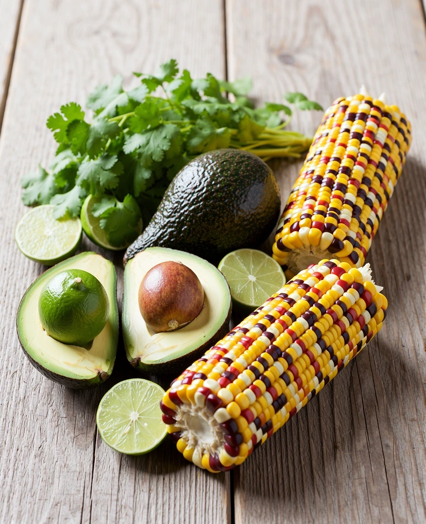 Ingredientes frescos mexicanos